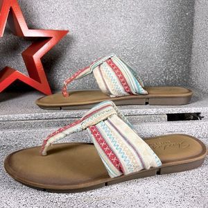 Skechers Indulge 2 Spring Break Luxe Foam Flip Flops Sandals Shoes Size 9 wide